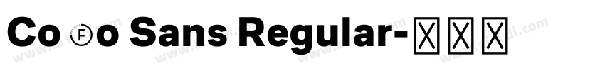 Co Fo Sans Regular字体转换